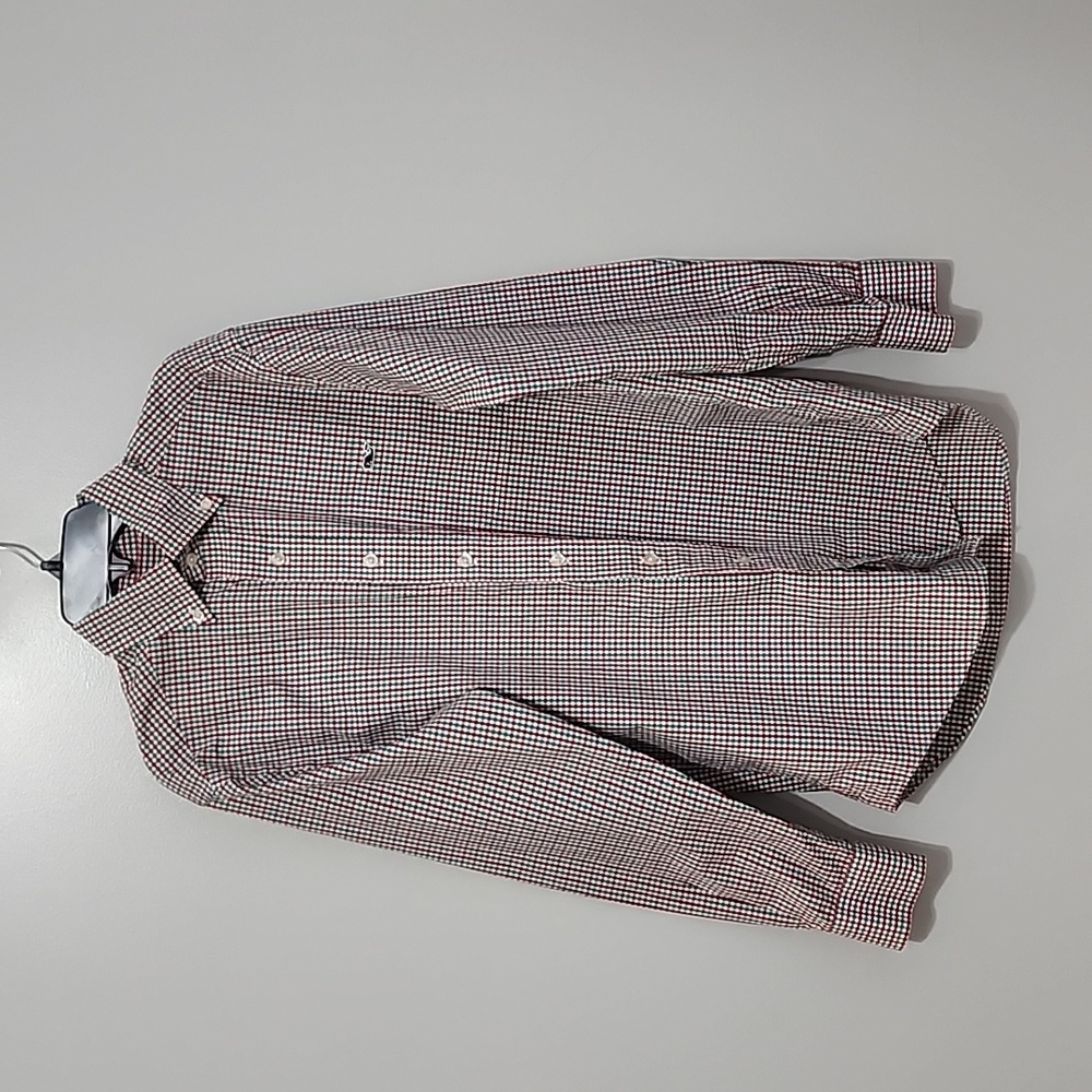 Vineyard Vines Long Sleeve Button Down Dress Shirt Men's XS Red/Green 🎄